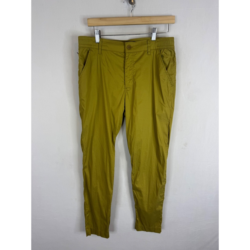 DU/ER Hot Weather Athletic Taper Pants Mustard Yellow Mens Size Medium